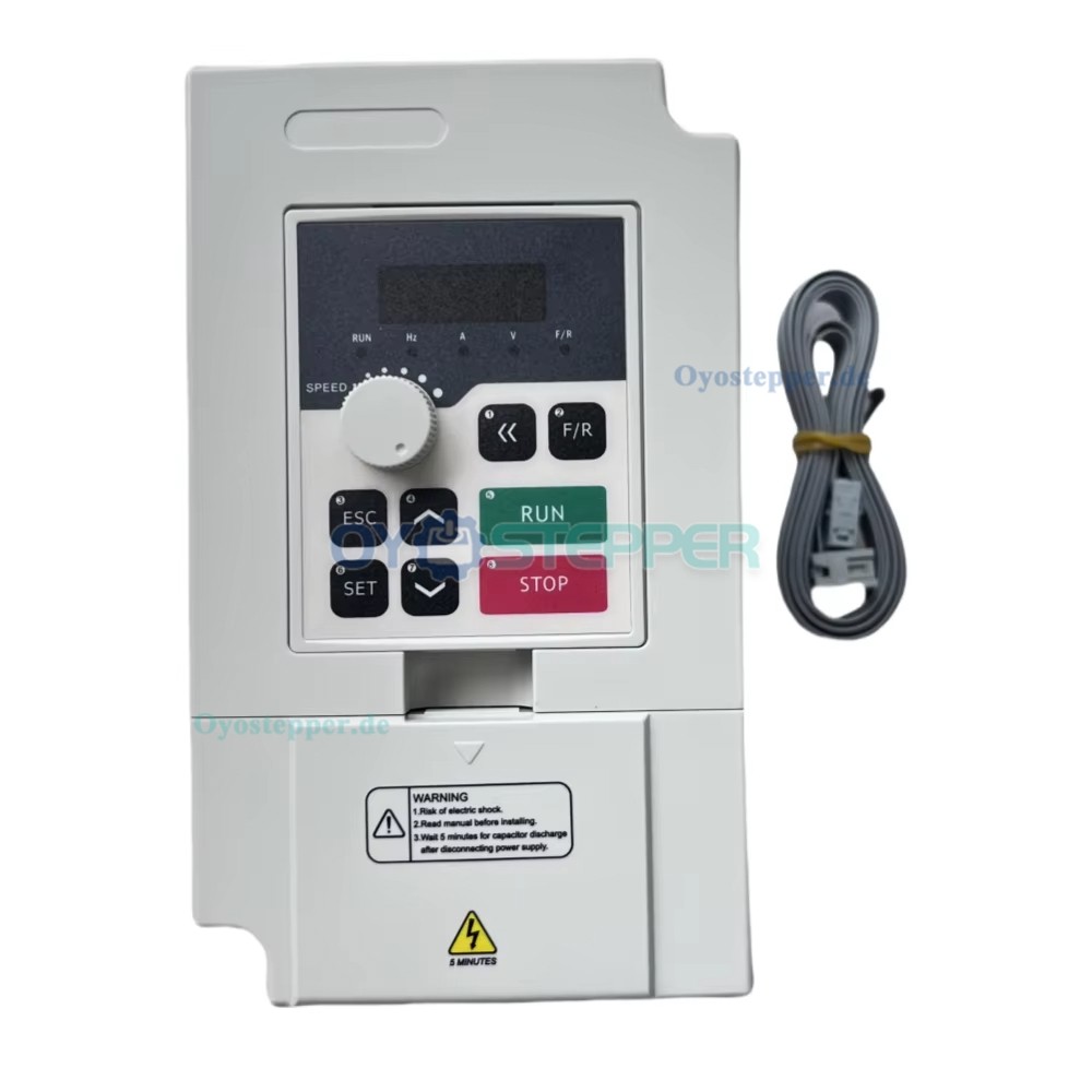 Handi luftgek&uuml;hltes CNC HF-Spindel-Set 800W ER11 110V/220V 24000U/min in quadratischer Bauform mit Frequenzumrichter